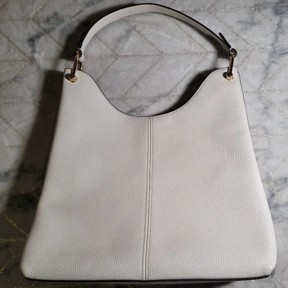 Michael Kors leather Saffoano Pebble Satchel Large Slouchy Shoulder Bag; “Joan” - Picture 3 of 6